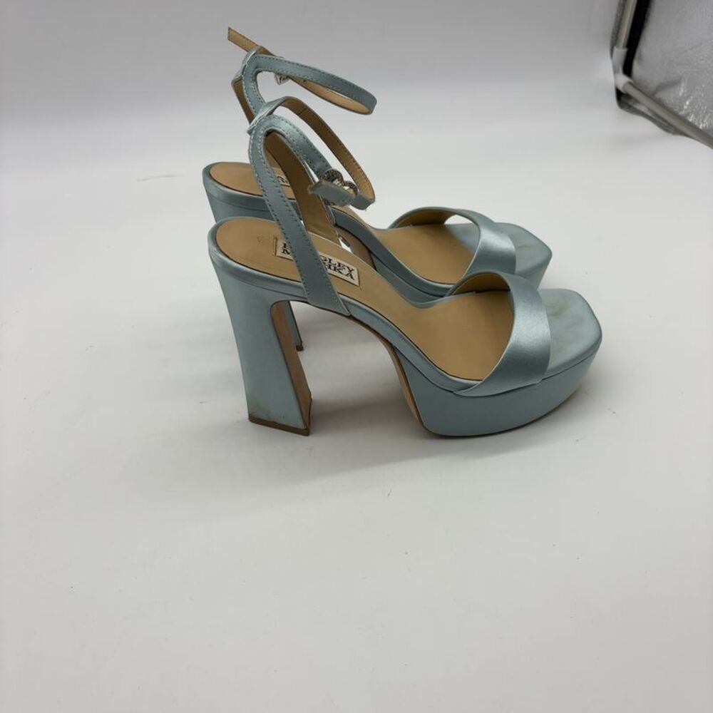 Badgley Mischka Satin Platform Sandals - Picture 3 of 7